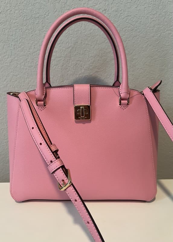 NWT Kate Spade Leather Phoebe Medium Satchel Handbag In Color Grapefruit KF555