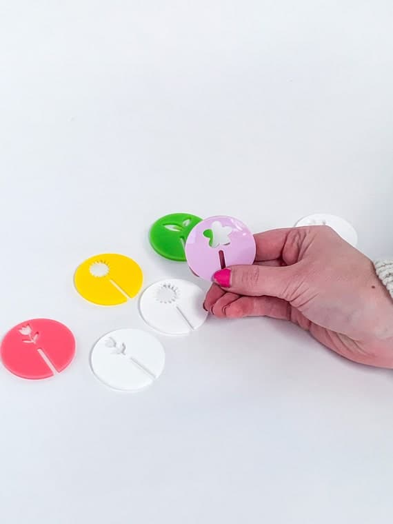 Flower drink markers, Easter drink charms, Drink tags for cocktails, Mother's Day brunch, Easter Decor, Spring Barware, Set of 8, Passover