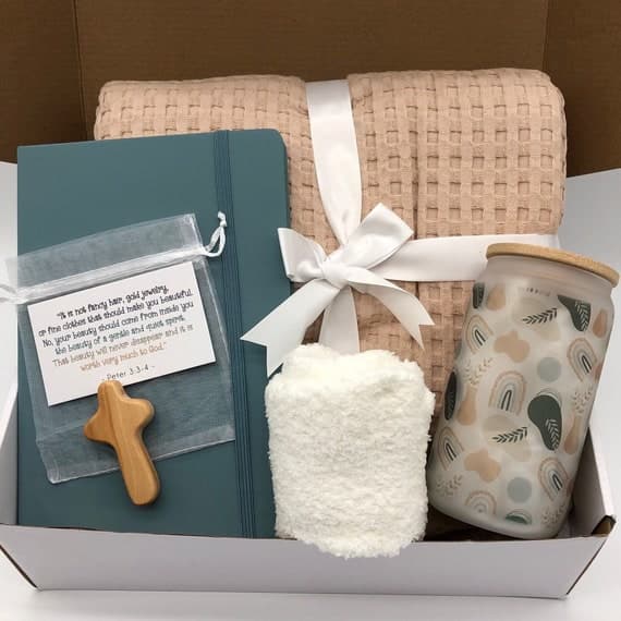 Surgery Recovery Gift box care package with blanket for women get well soon gift basket for coworker Thank you gift for mom Birthday gift